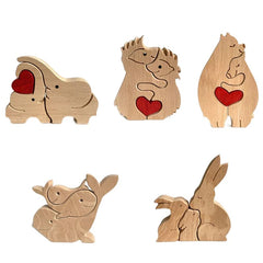 Mother's Day Animal Wooden Ornament