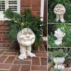 Muggly's Face Statue Planter