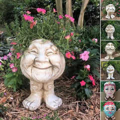 Muggly's Face Statue Planter