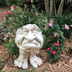 Muggly's Face Statue Planter