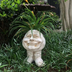 Muggly's Face Statue Planter