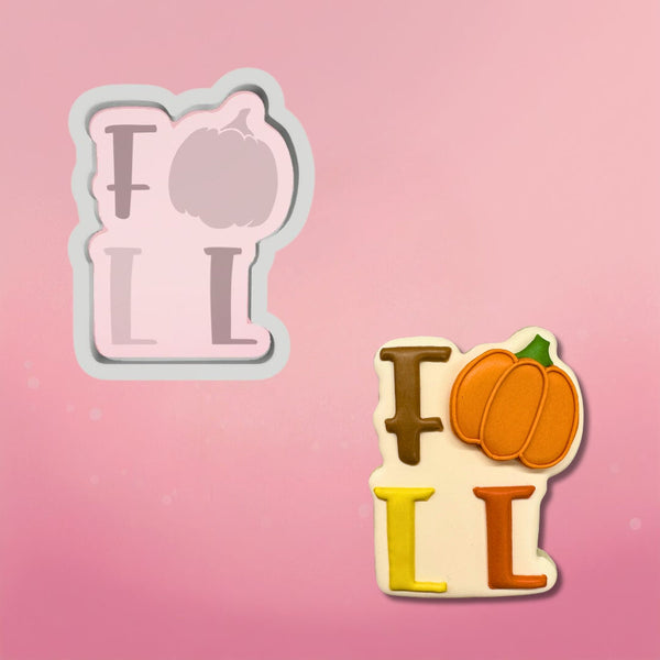 Fall with Pumpkin Plaque Cookie Cutter