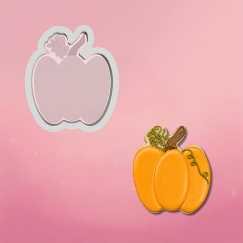 Pumpkin with Leaf Cookie Cutter