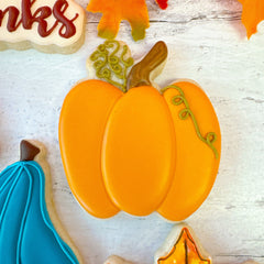 Pumpkin with Leaf Cookie Cutter