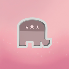 Republican Elephant Cookie Cutter